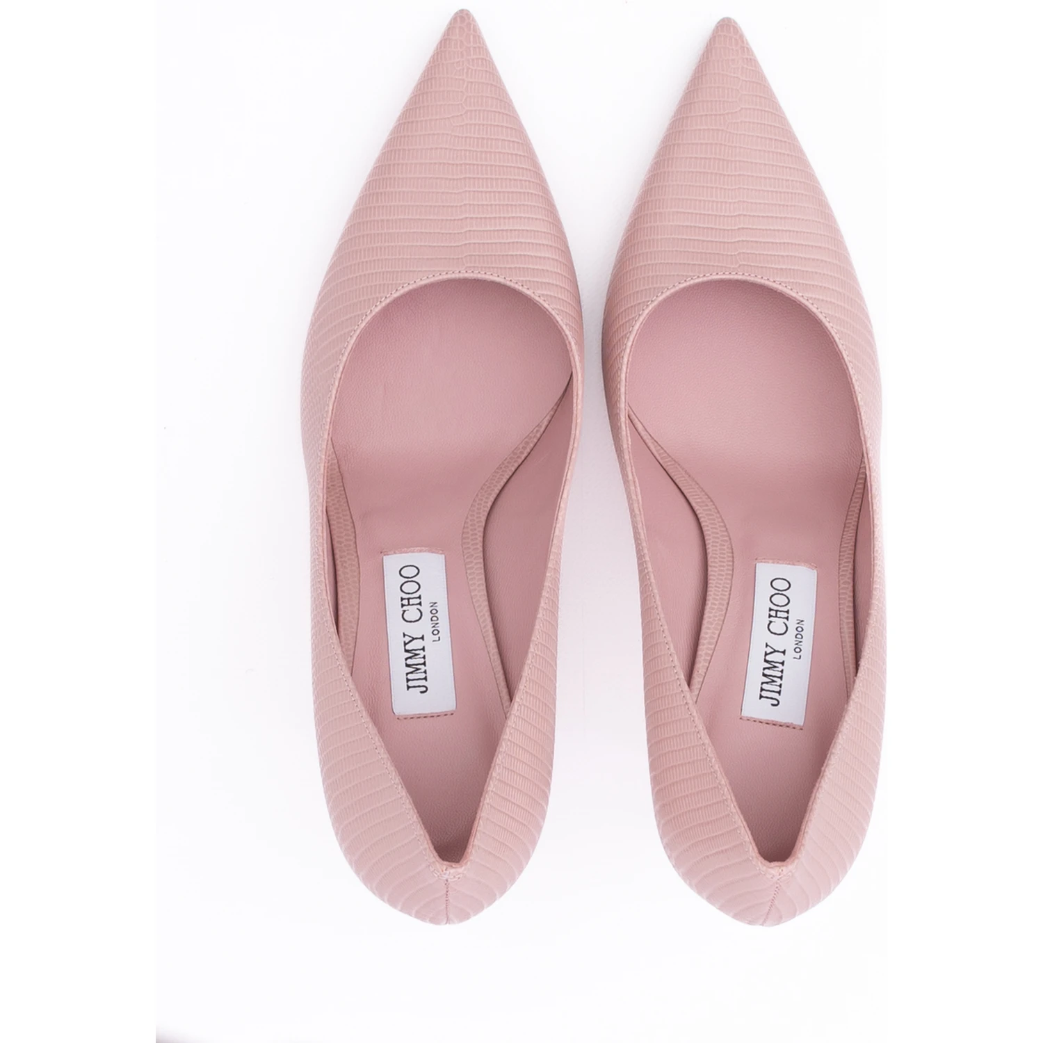 Pink Lizard Printed Leather Love 85 Pumps