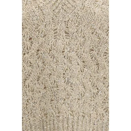 Beige Silk Sleeveles Sweater