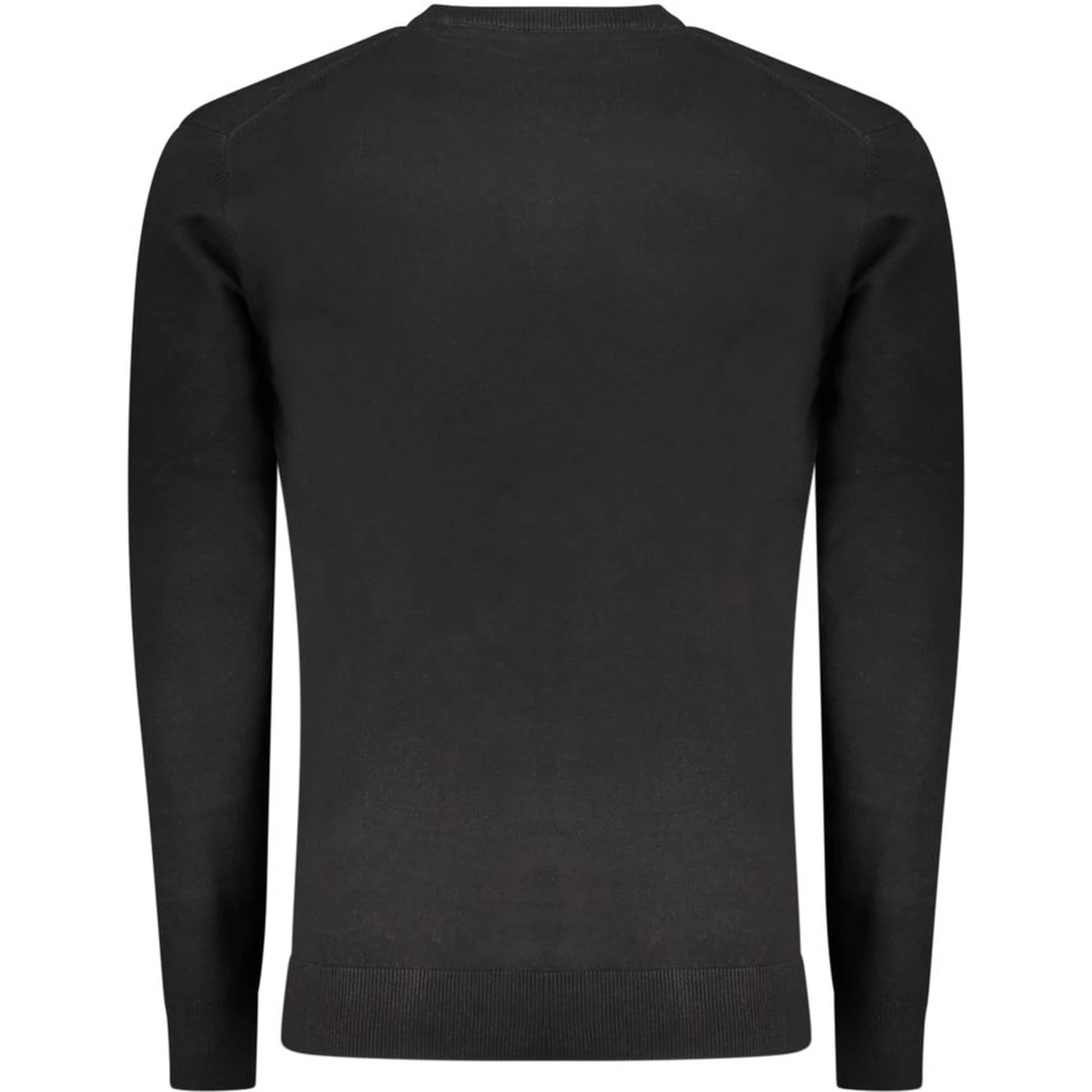 Black Cotton Men's Sweater