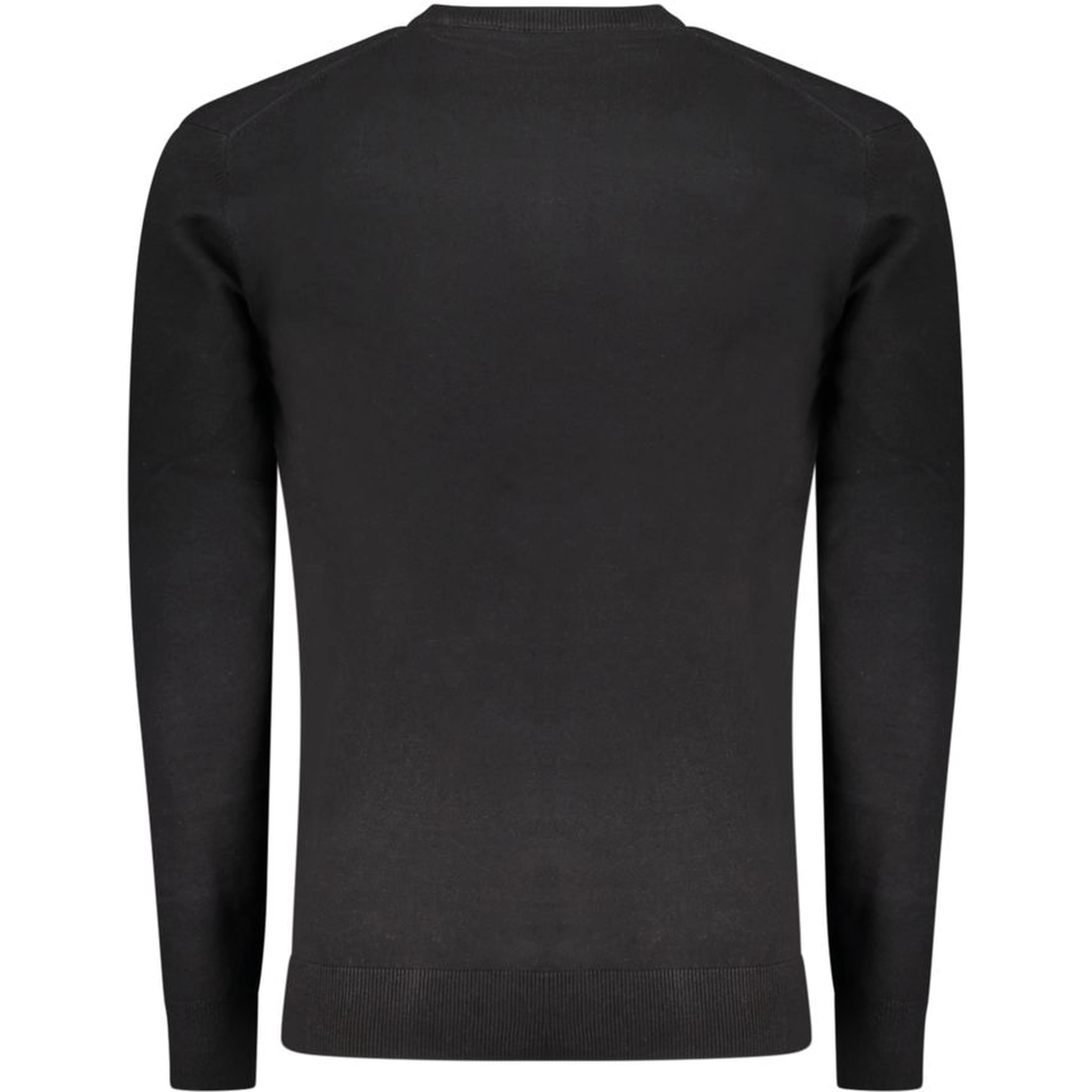 Black Cotton Men's Sweater