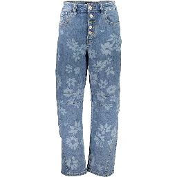 Blue Cotton Jeans Denim