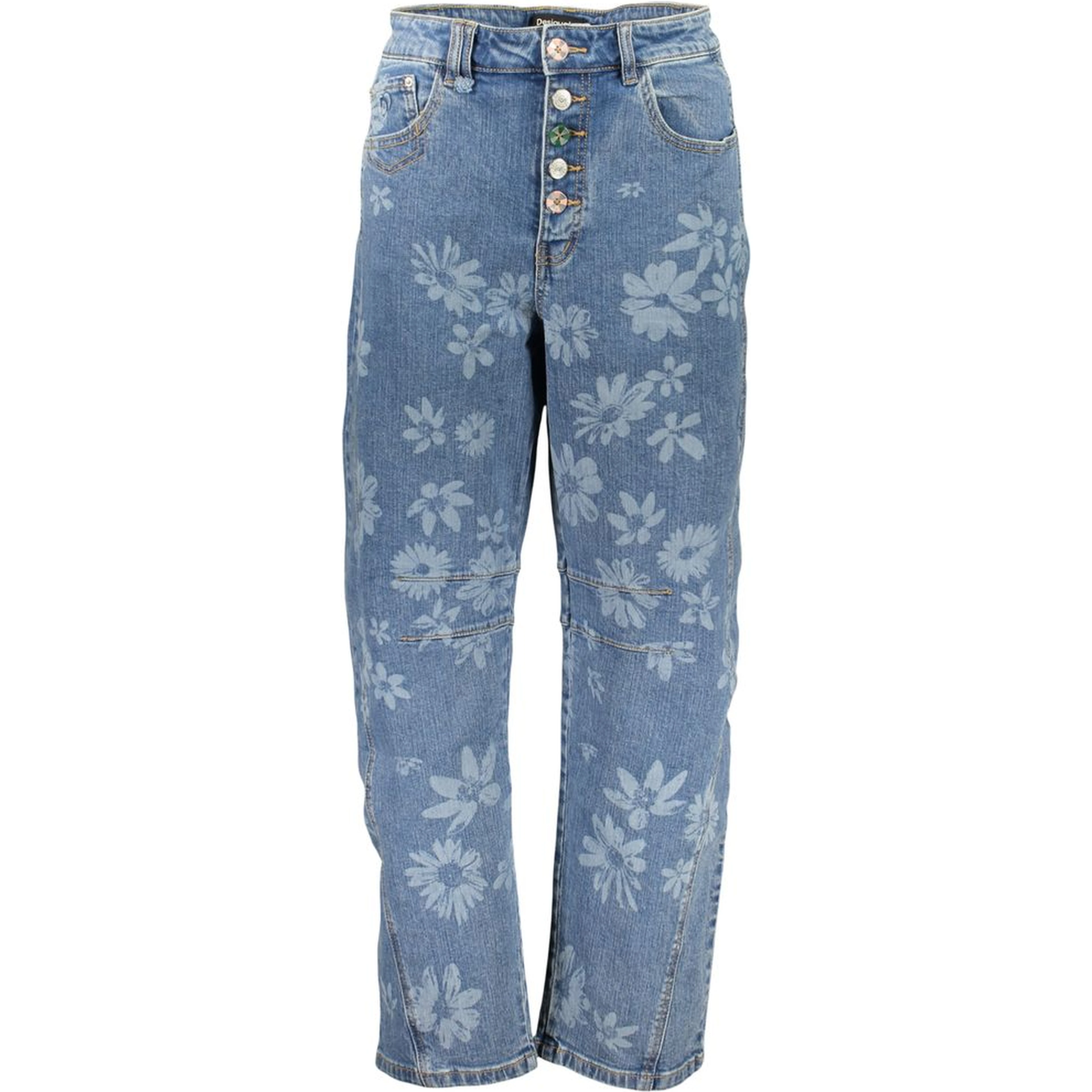 Blue Cotton Jeans Denim