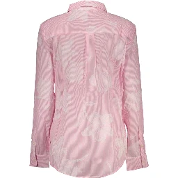 Pink Cotton Pattern Shirt