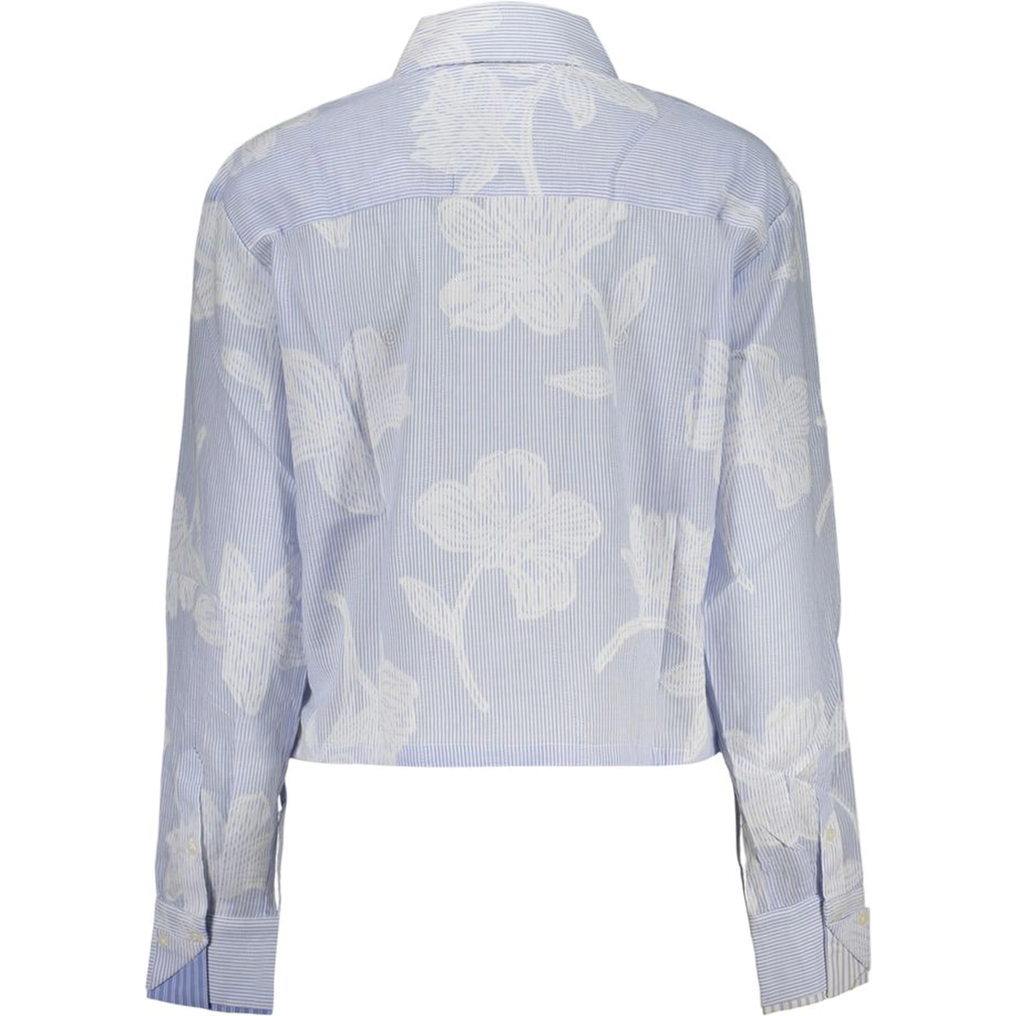 Blue Cotton Pattern Shirt