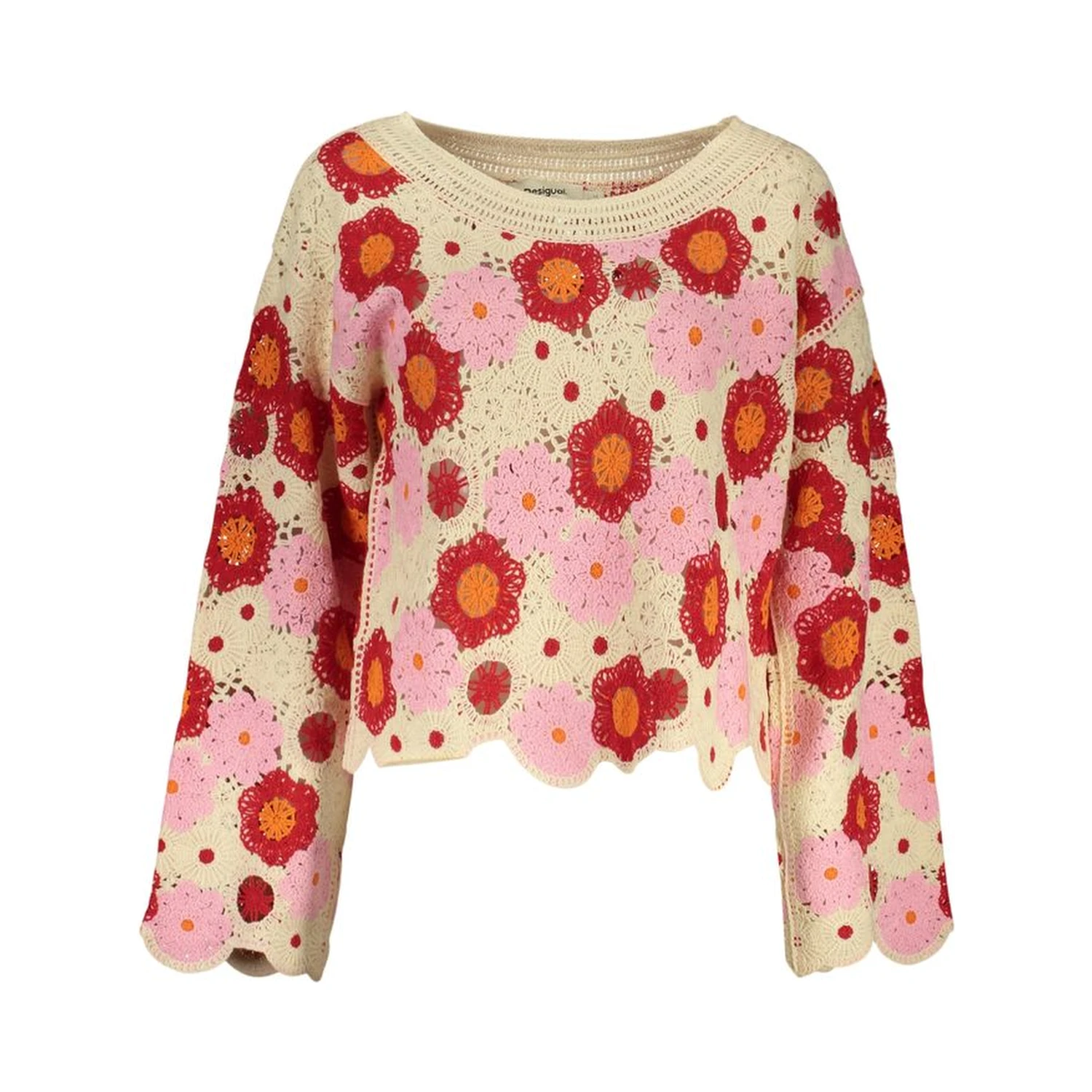 Beige Cotton Sweatshirt