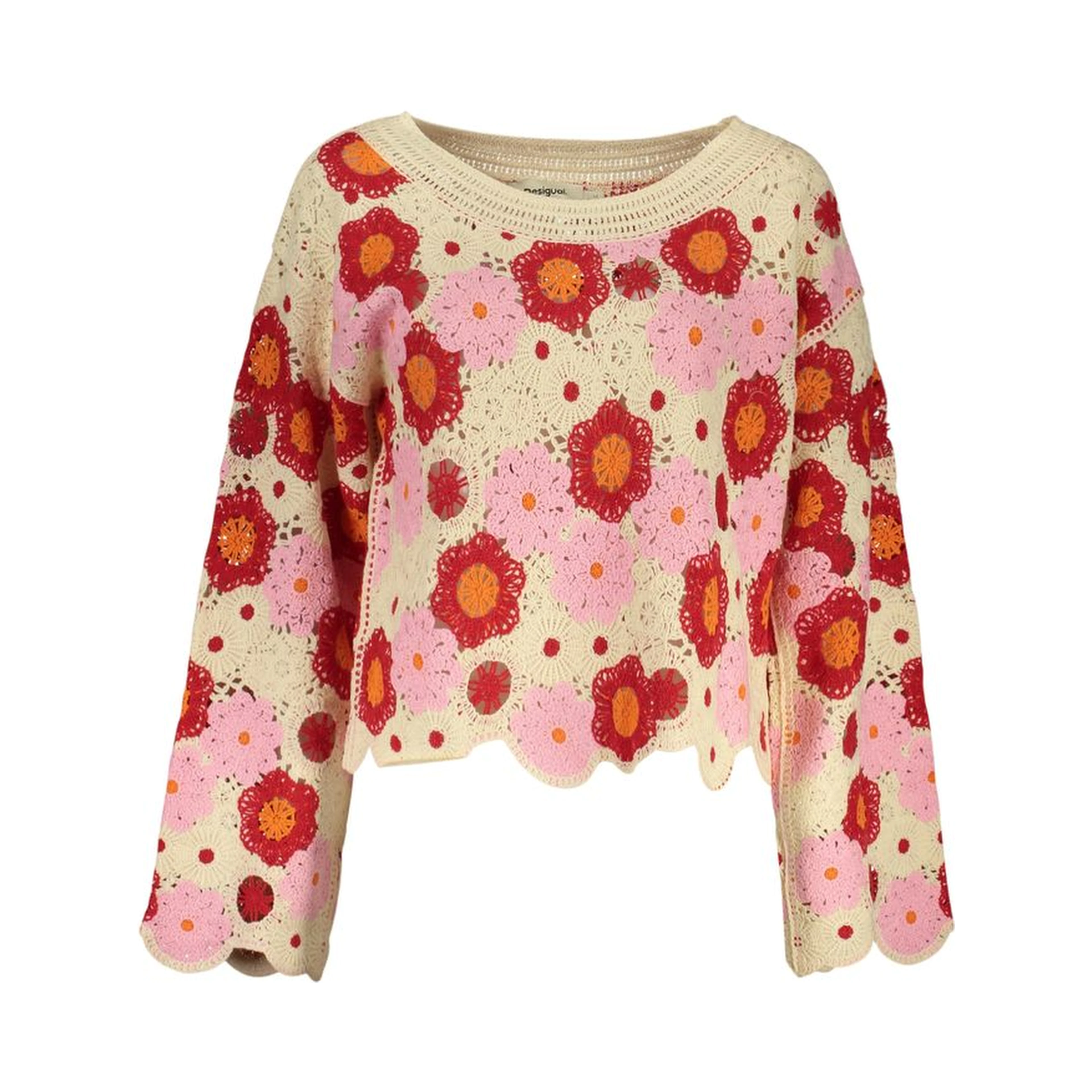 Beige Cotton Sweatshirt