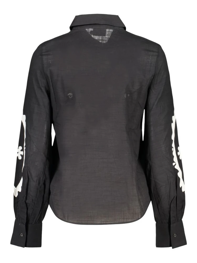 Black Cotton Pattern Shirt alternative
