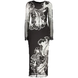 Black Polyester Casual Dress
