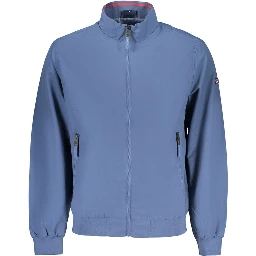 Blue Cotton Men's Jacket