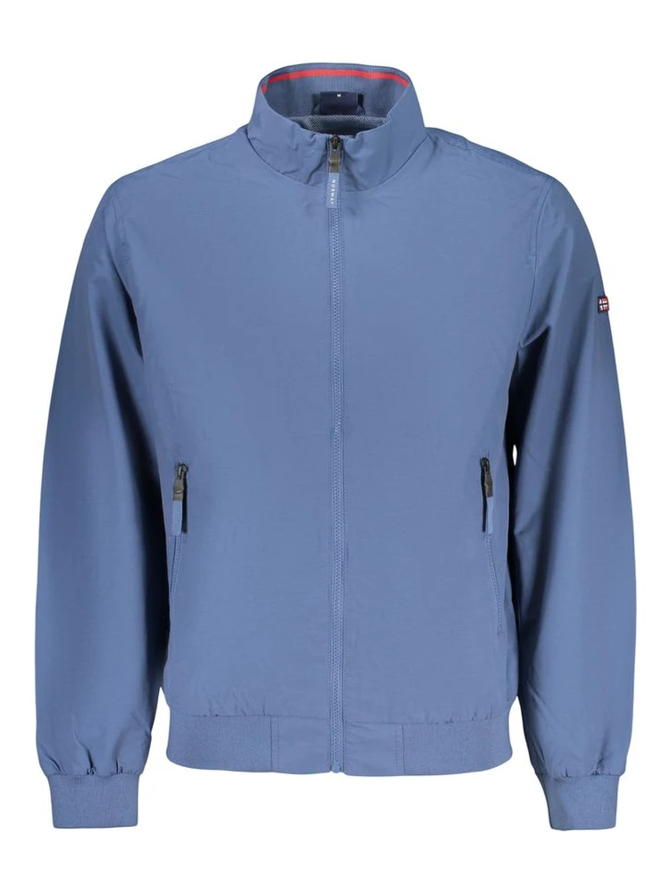 Blue Cotton Men's Jacket