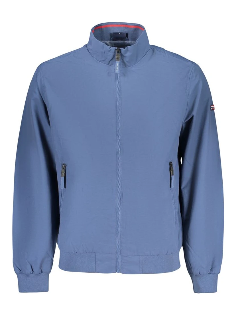 Blue Cotton Men's Jacket