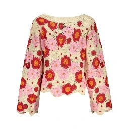 Beige Cotton Sweatshirt