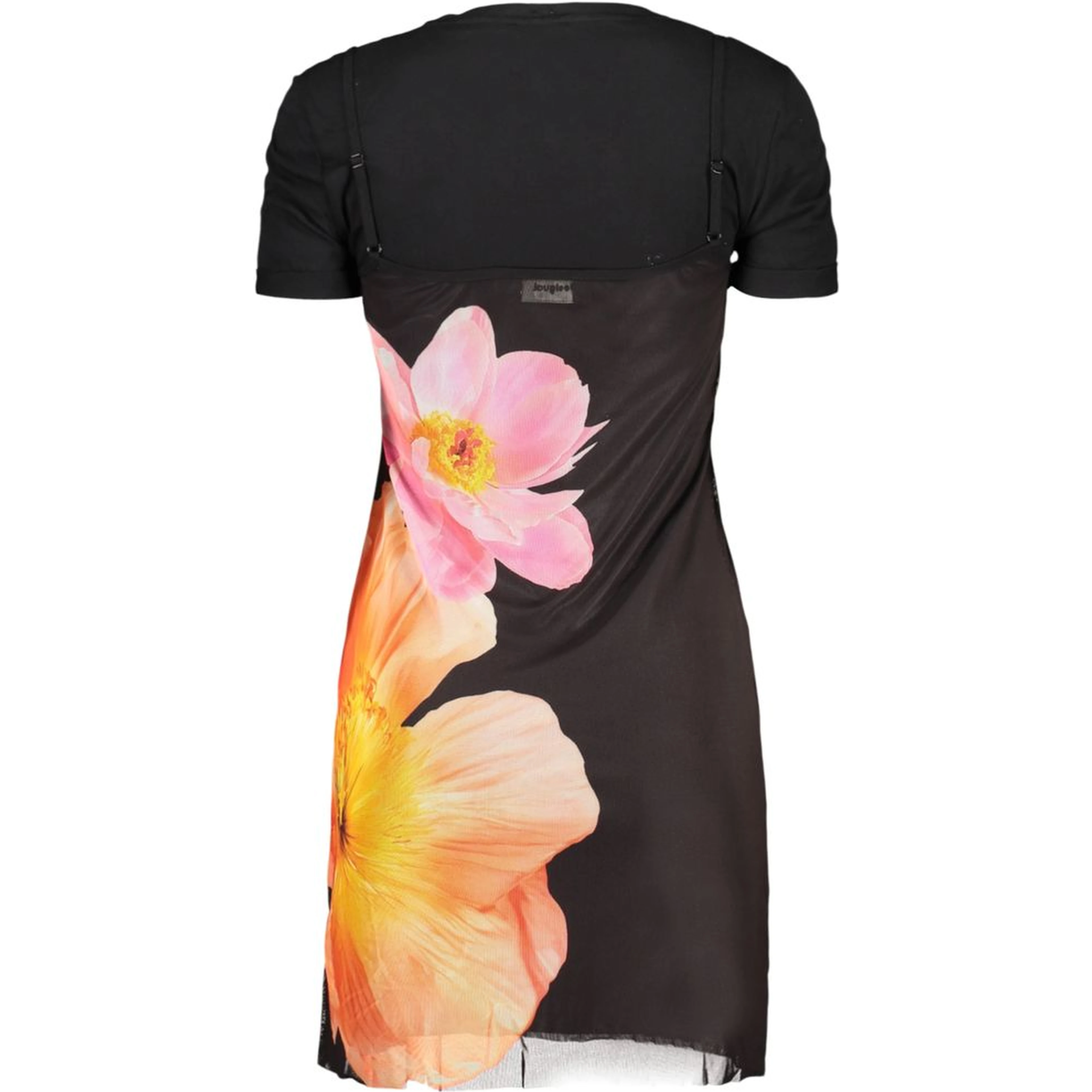Black Cotton Casual Dress