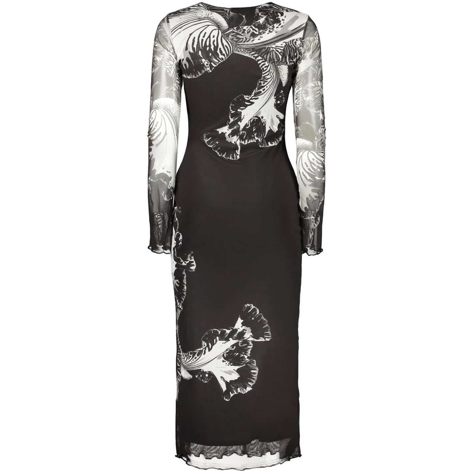 Black Polyester Casual Dress