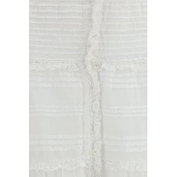 White Viscose Long Skirt
