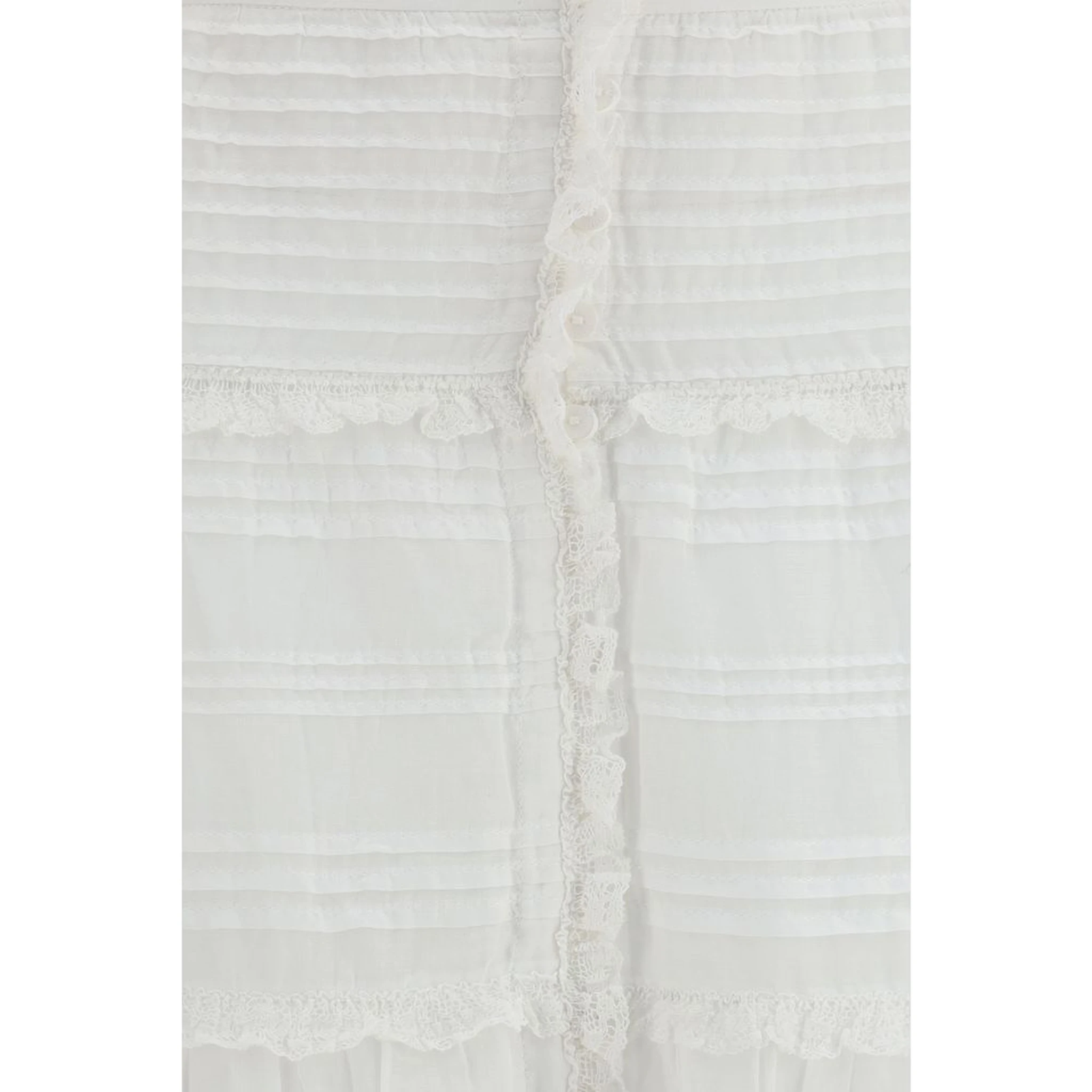 White Viscose Long Skirt