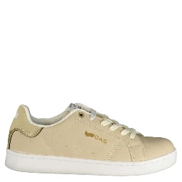 Beige Polyester Athletic Sneakers