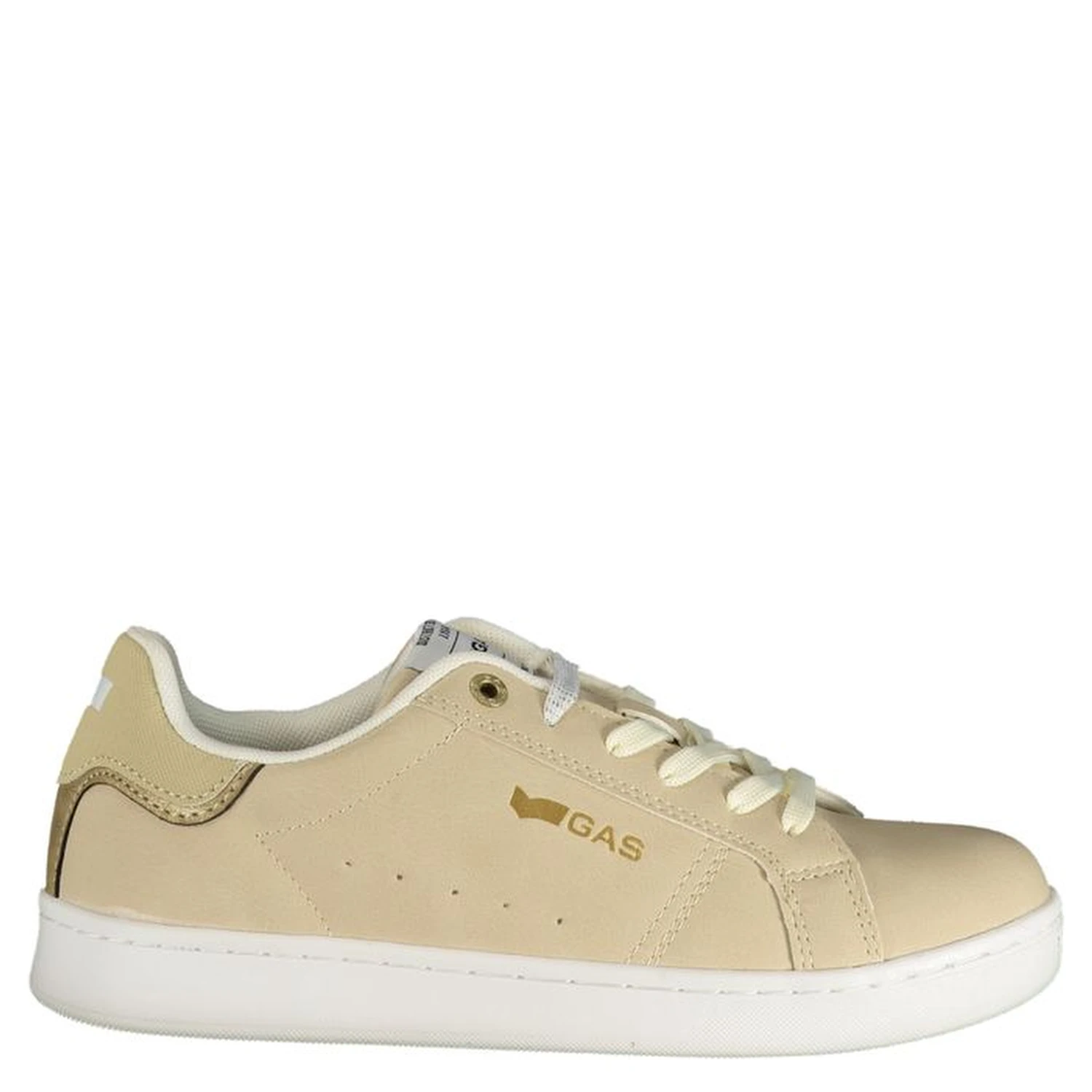 Beige Polyester Athletic Sneakers