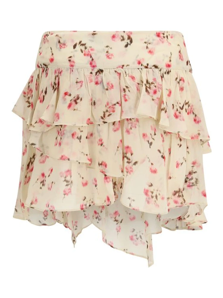 Beige Viscose Mini Skirt alternative