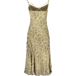 Beige Polyester Casual Dress