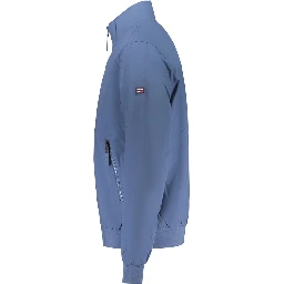 Blue Cotton Men's Jacket