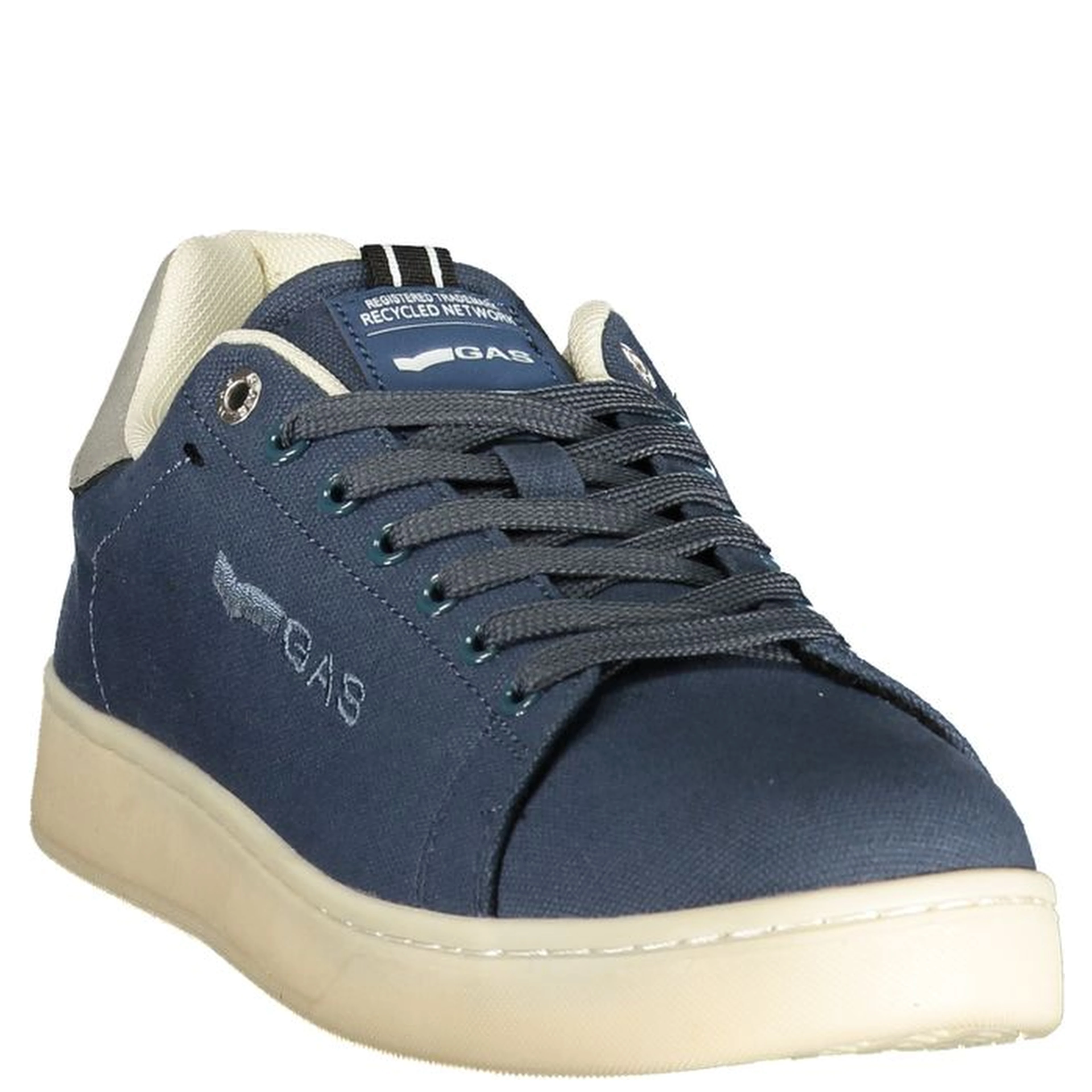 Blue Polyester Athletic Sneakers