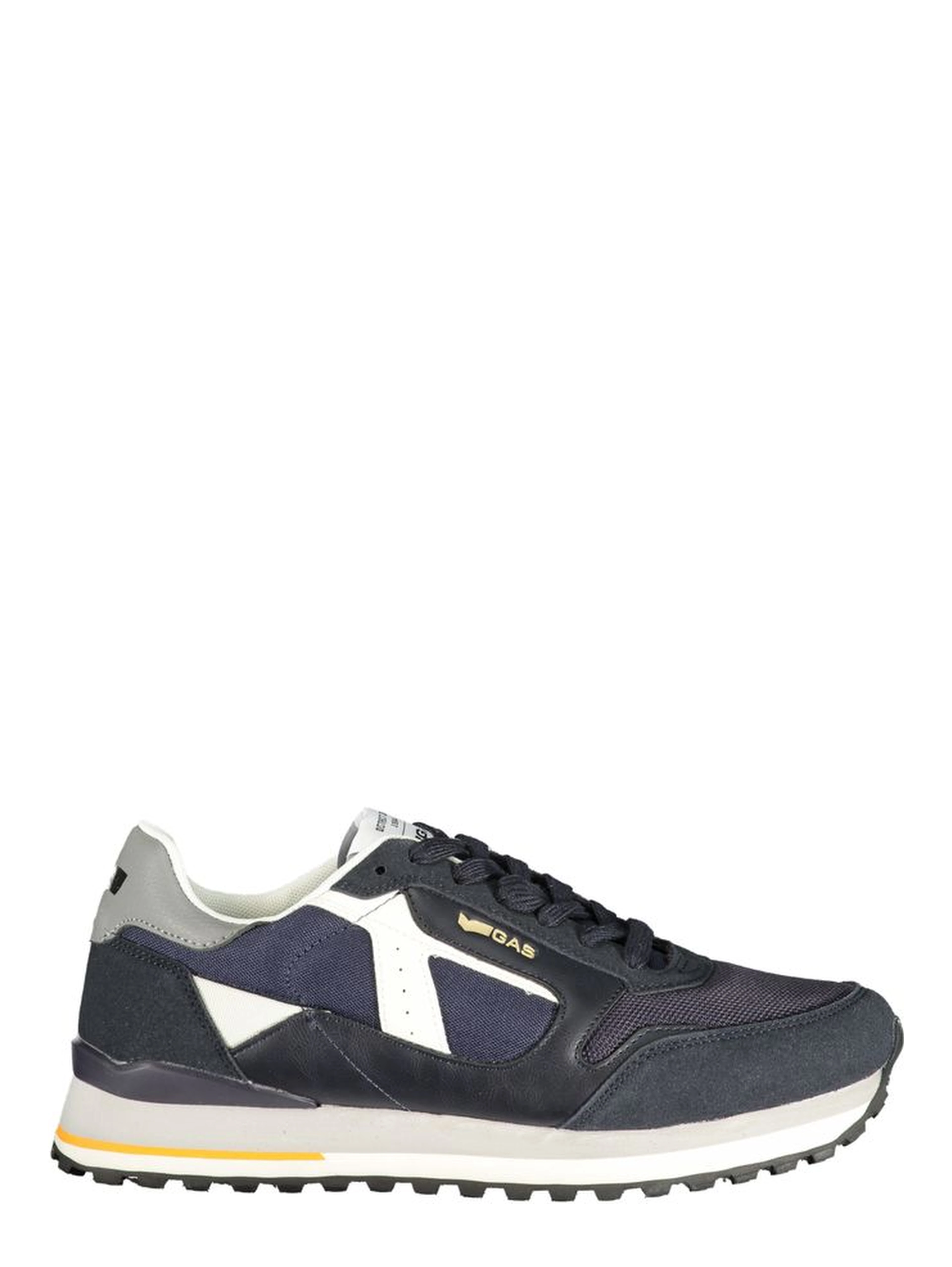 Blue Polyurethane Men Sneaker