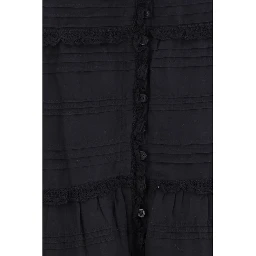 Black Viscose Long Skirt