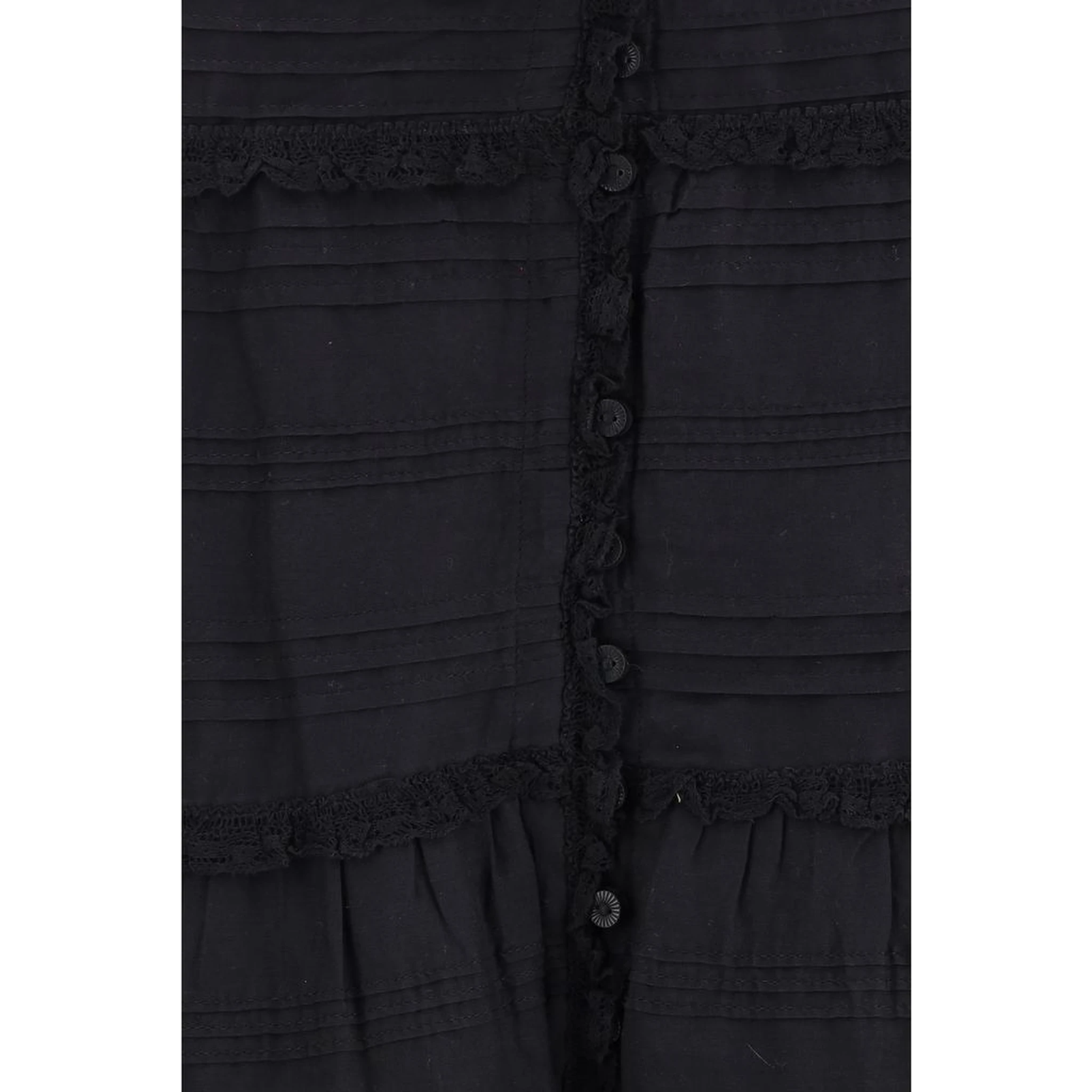 Black Viscose Long Skirt