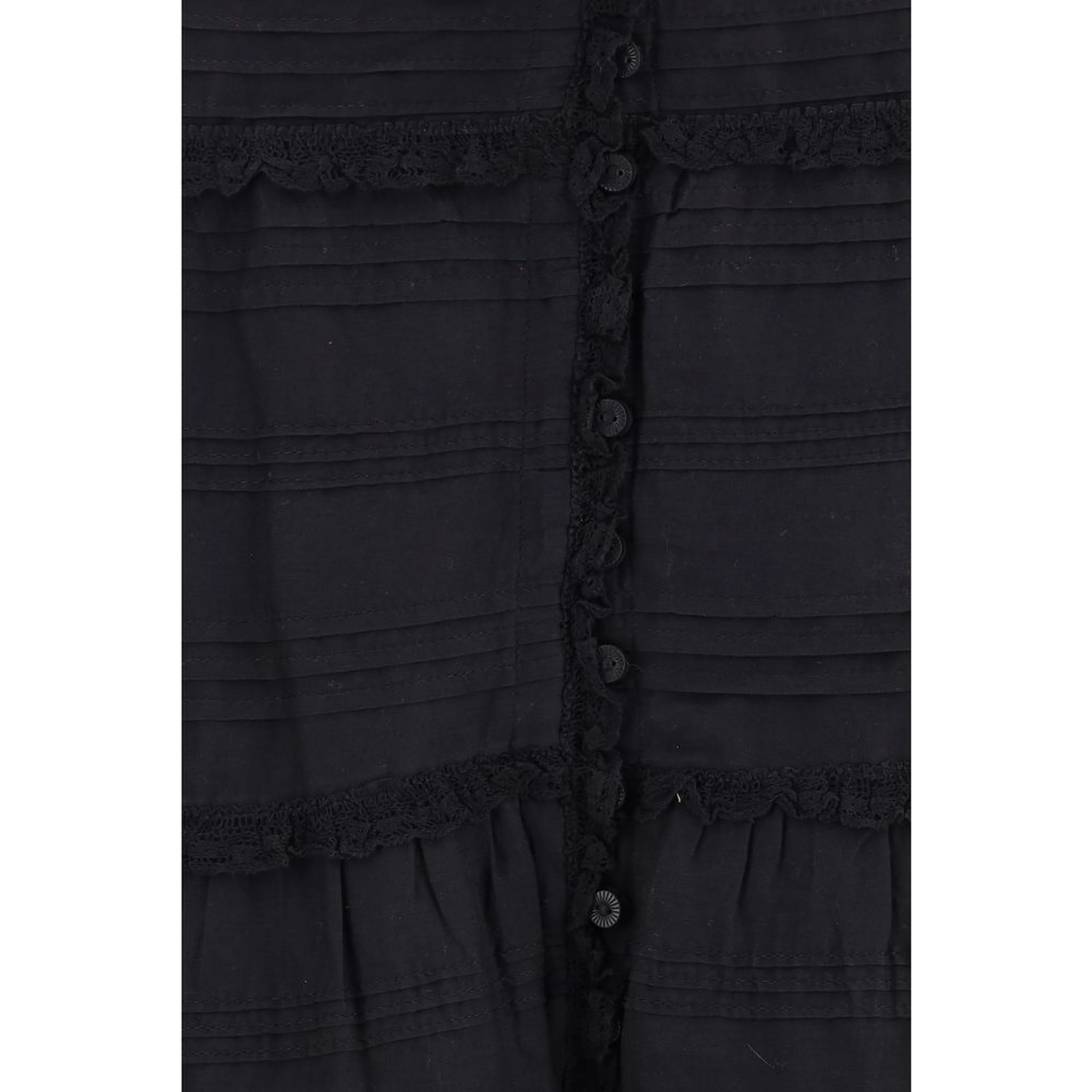 Black Viscose Long Skirt