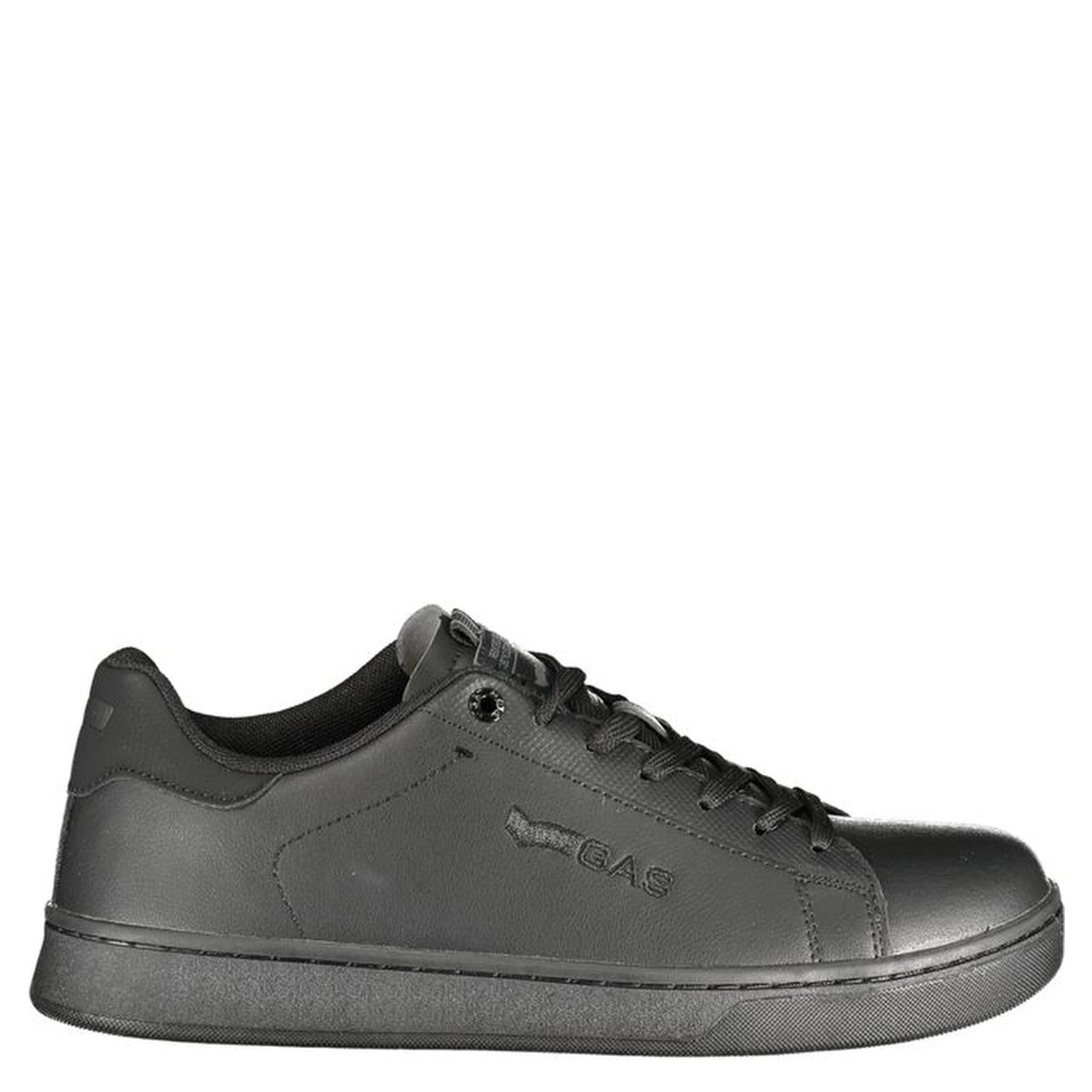 Black Polyester Athletic Sneakers
