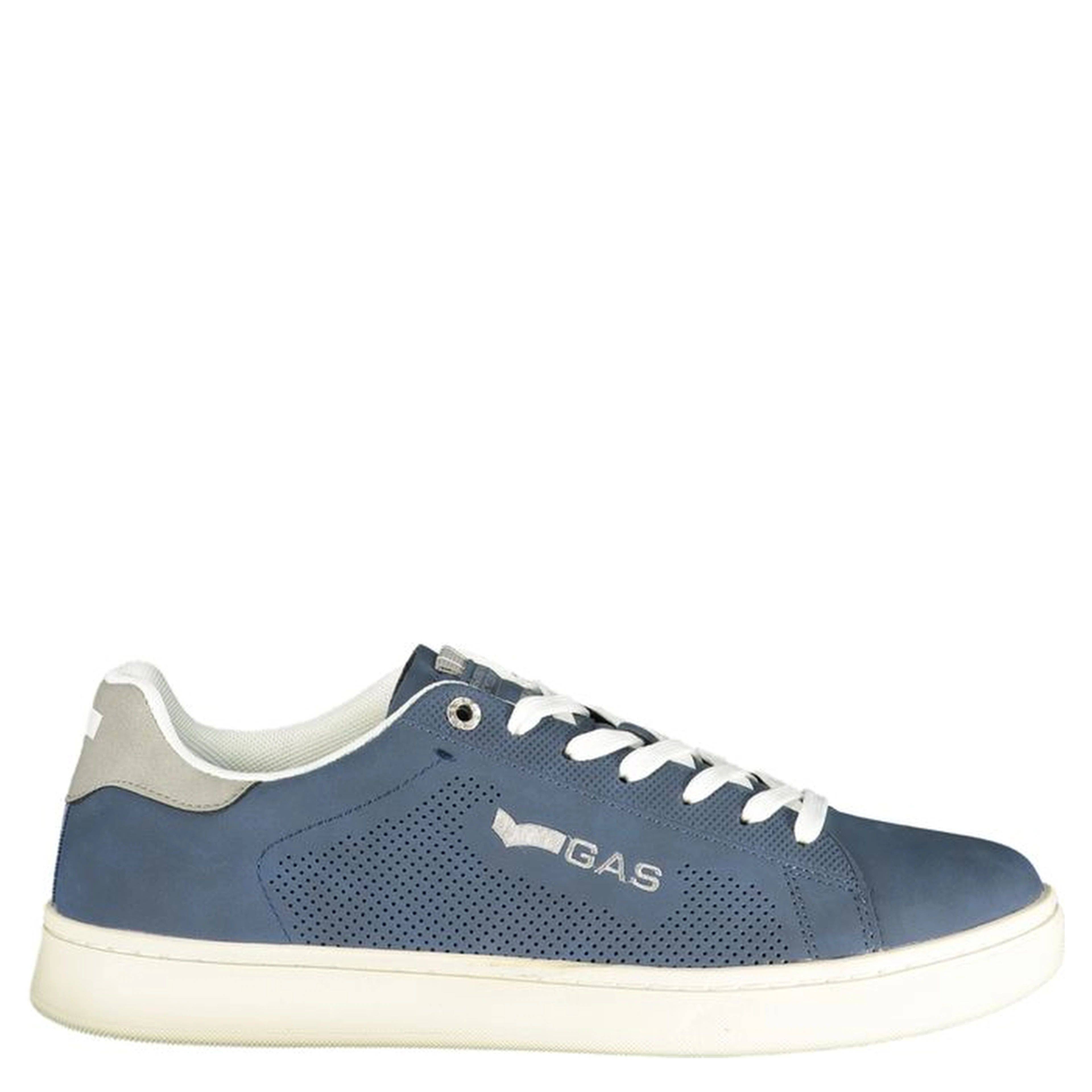 Blue Polyester Athletic Sneakers