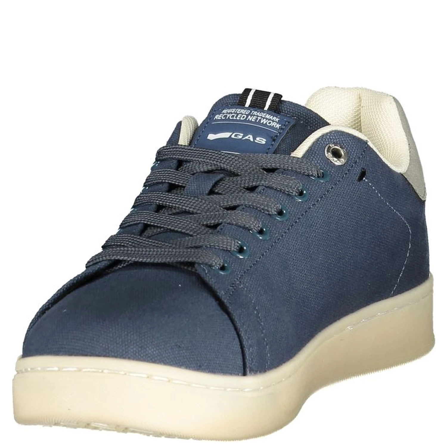 Blue Polyester Athletic Sneakers