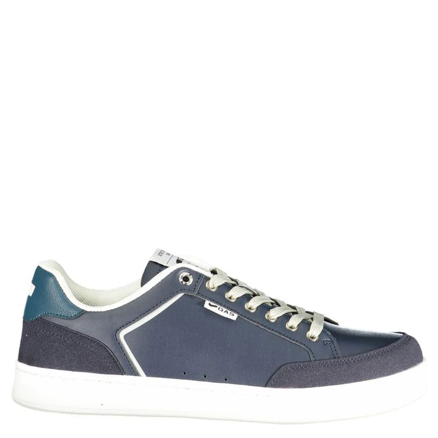 Blue Polyurethane Men Sneaker