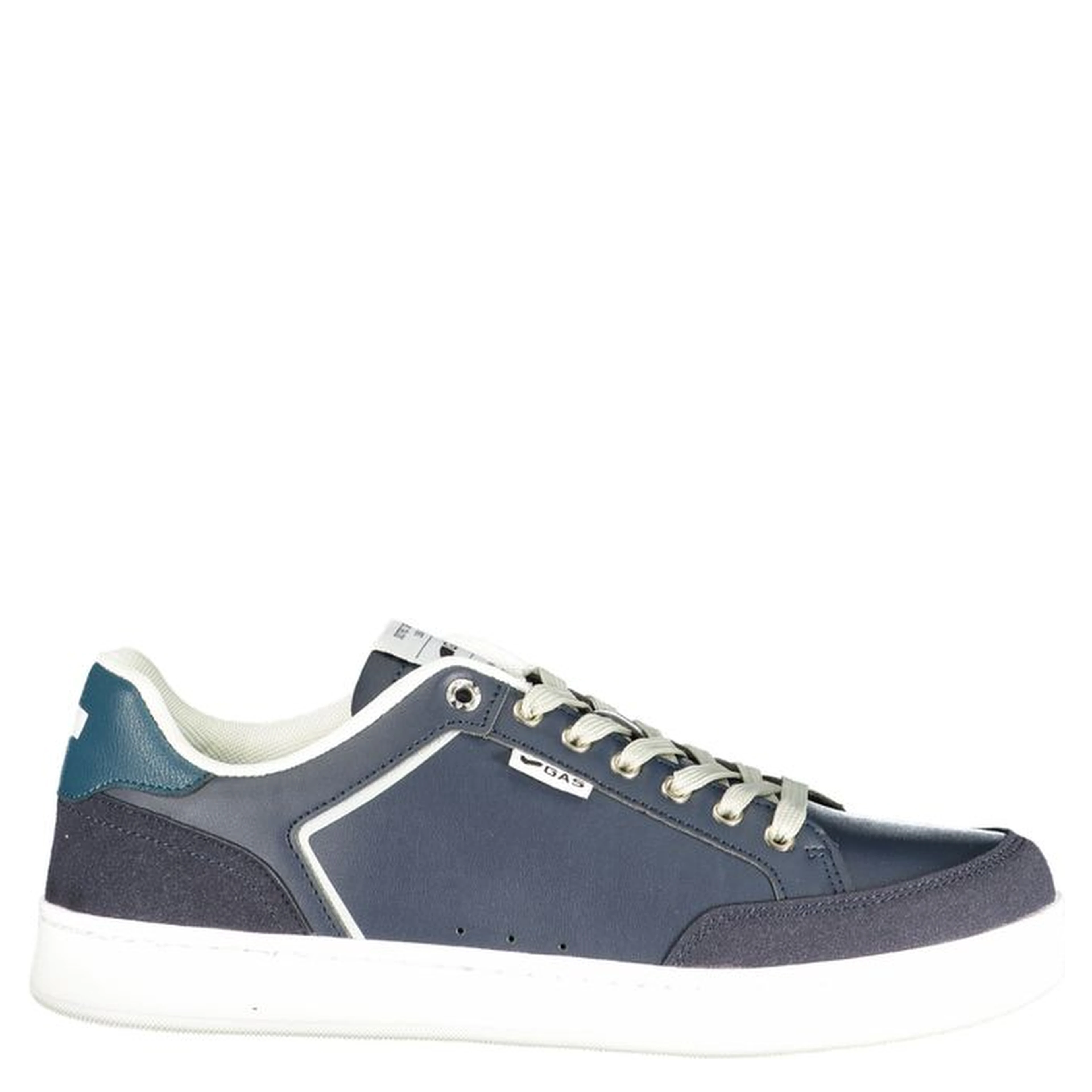 Blue Polyurethane Men Sneaker
