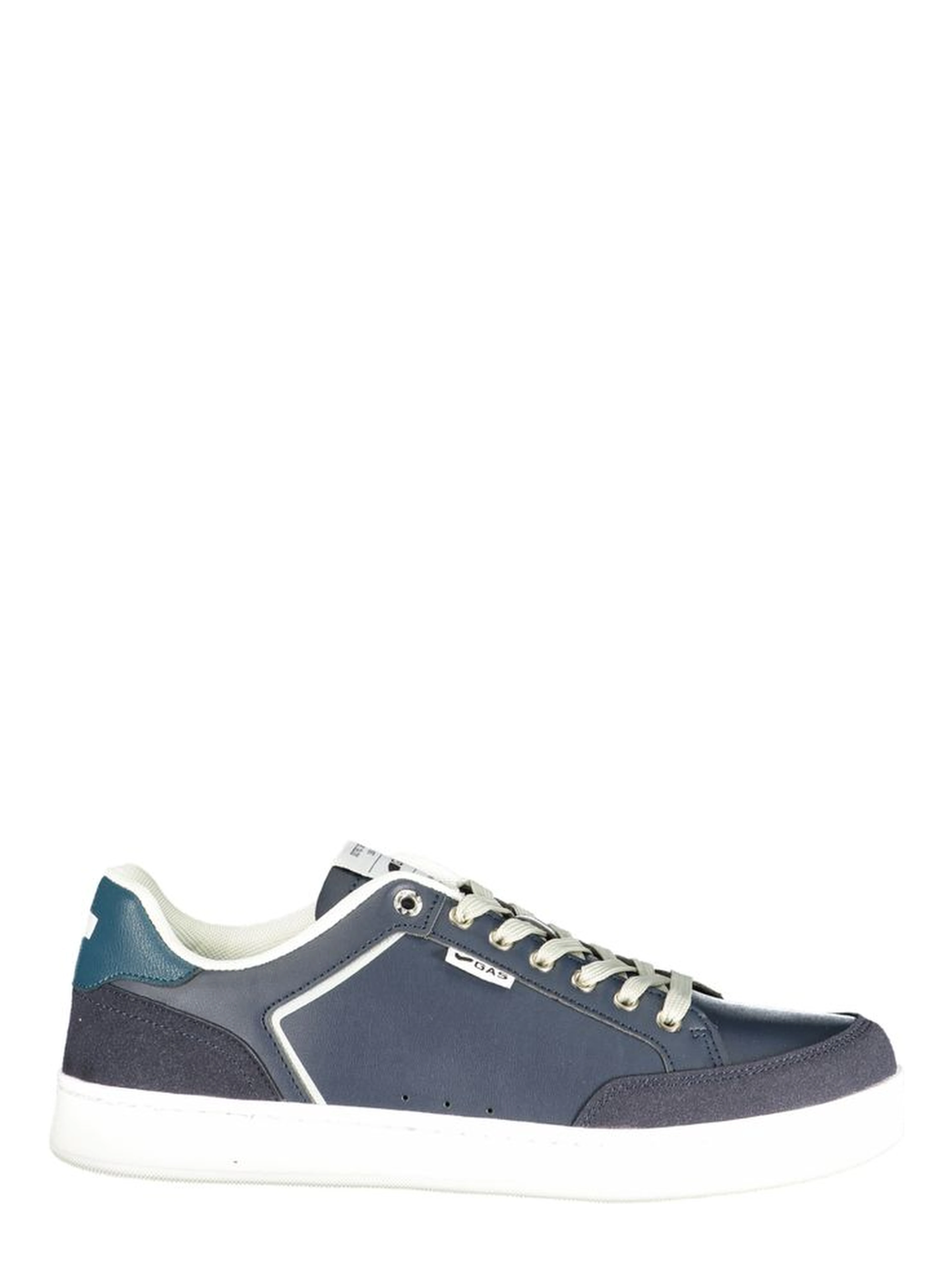 Blue Polyurethane Men Sneaker