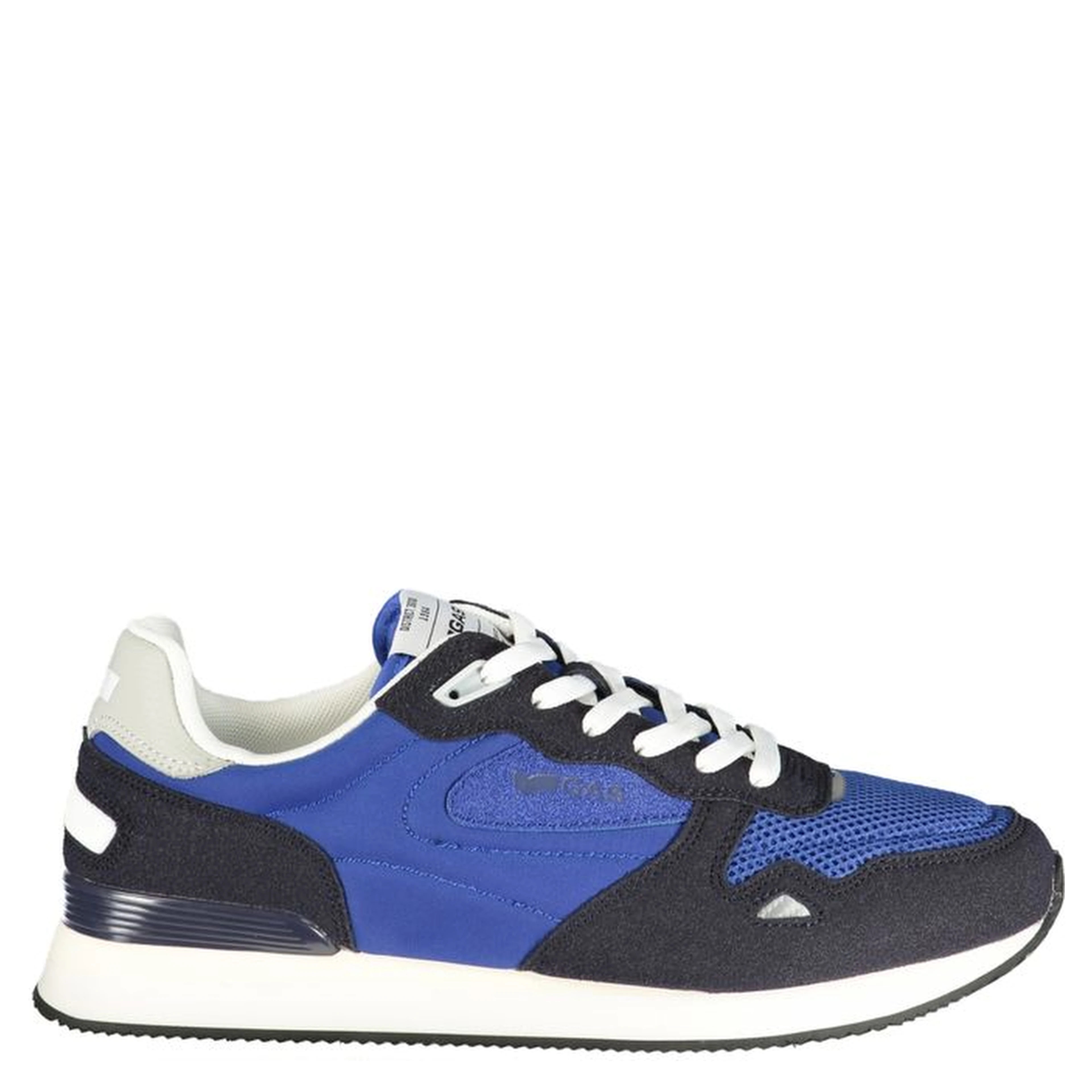 Blue Polyester Athletic Sneakers