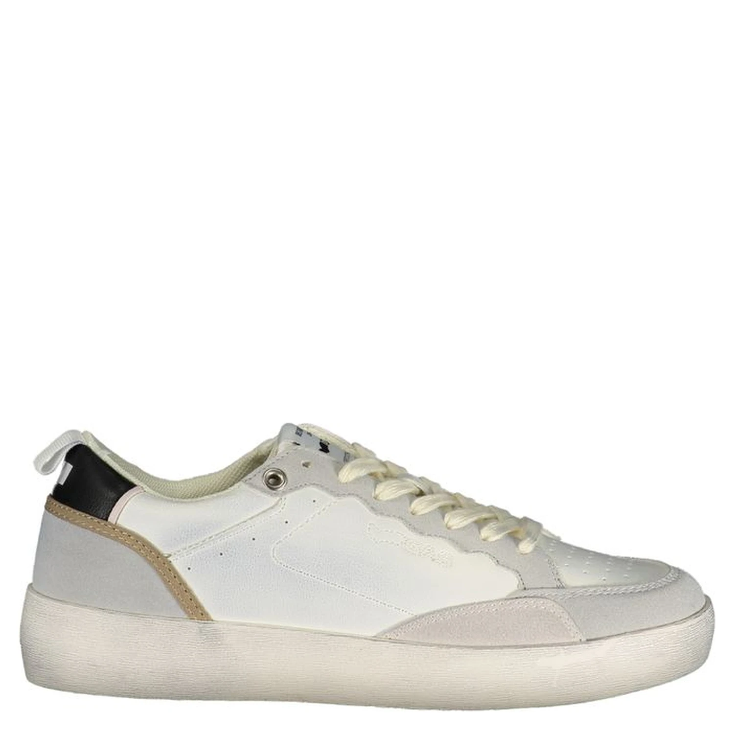 Gray Polyester Athletic Sneakers