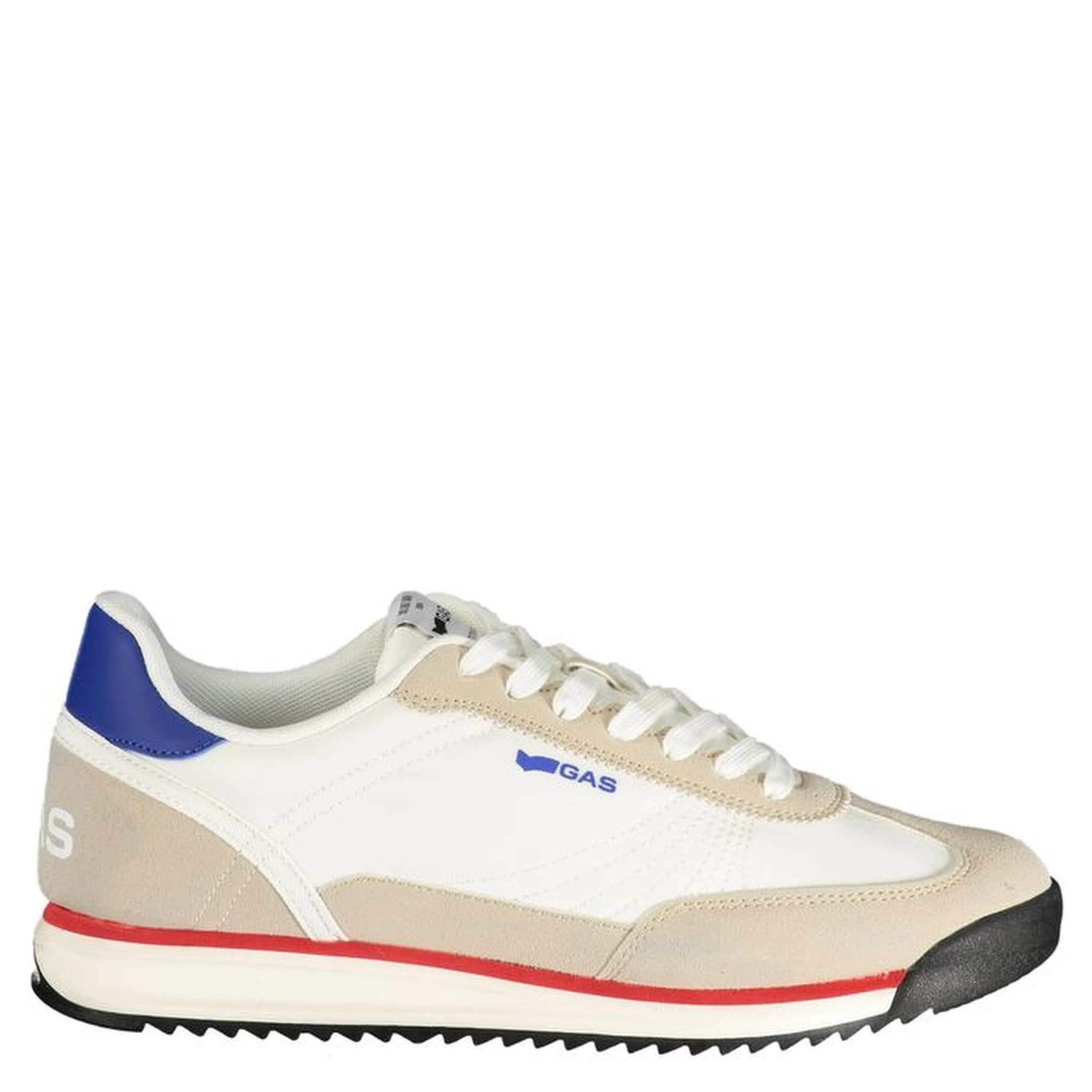 White Polyester Athletic Sneakers