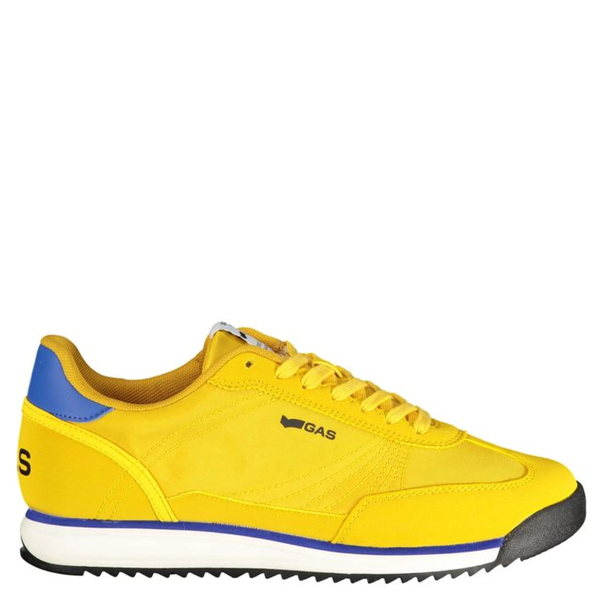 Yellow Polyester Athletic Sneakers