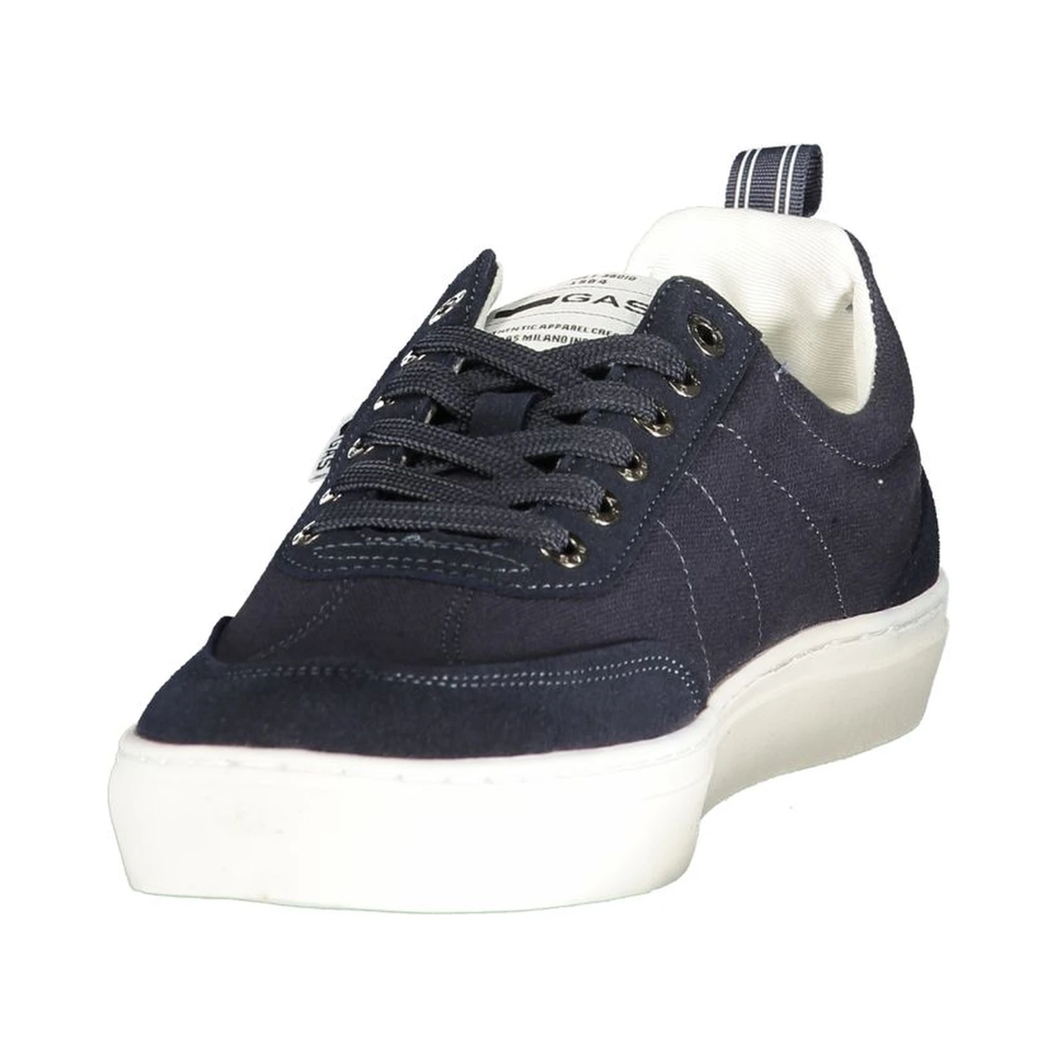 Blue Polyester Athletic Sneakers