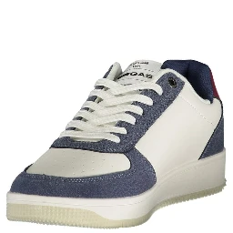 White Polyurethane Men Sneaker