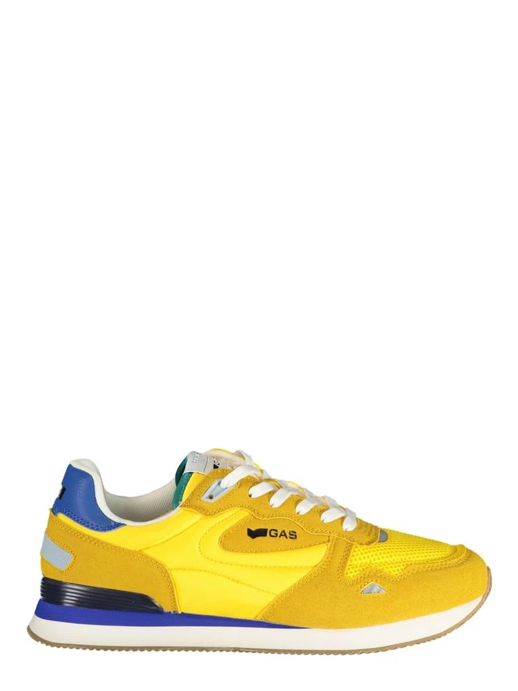 Yellow Polyurethane Men Sneaker