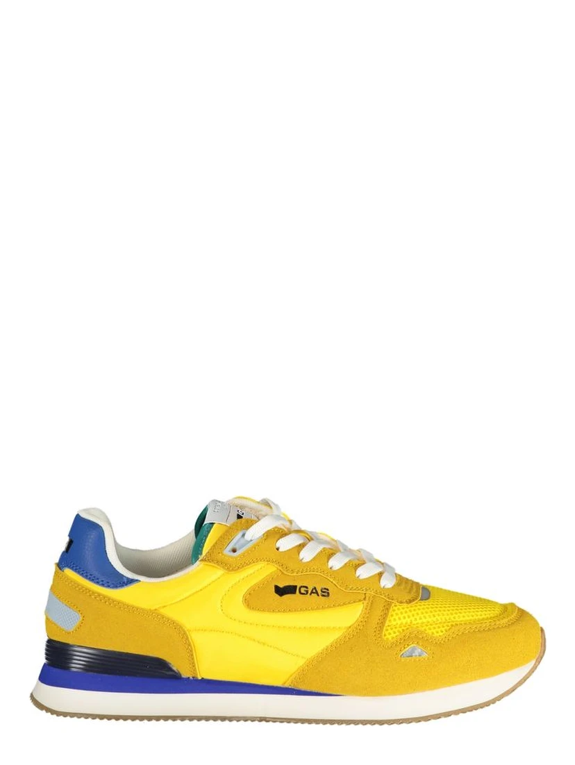 Yellow Polyurethane Men Sneaker