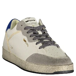 White Polyurethane Men's Sneaker