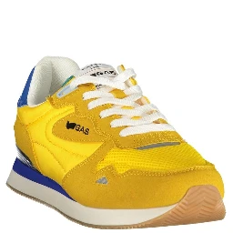 Yellow Polyurethane Men Sneaker