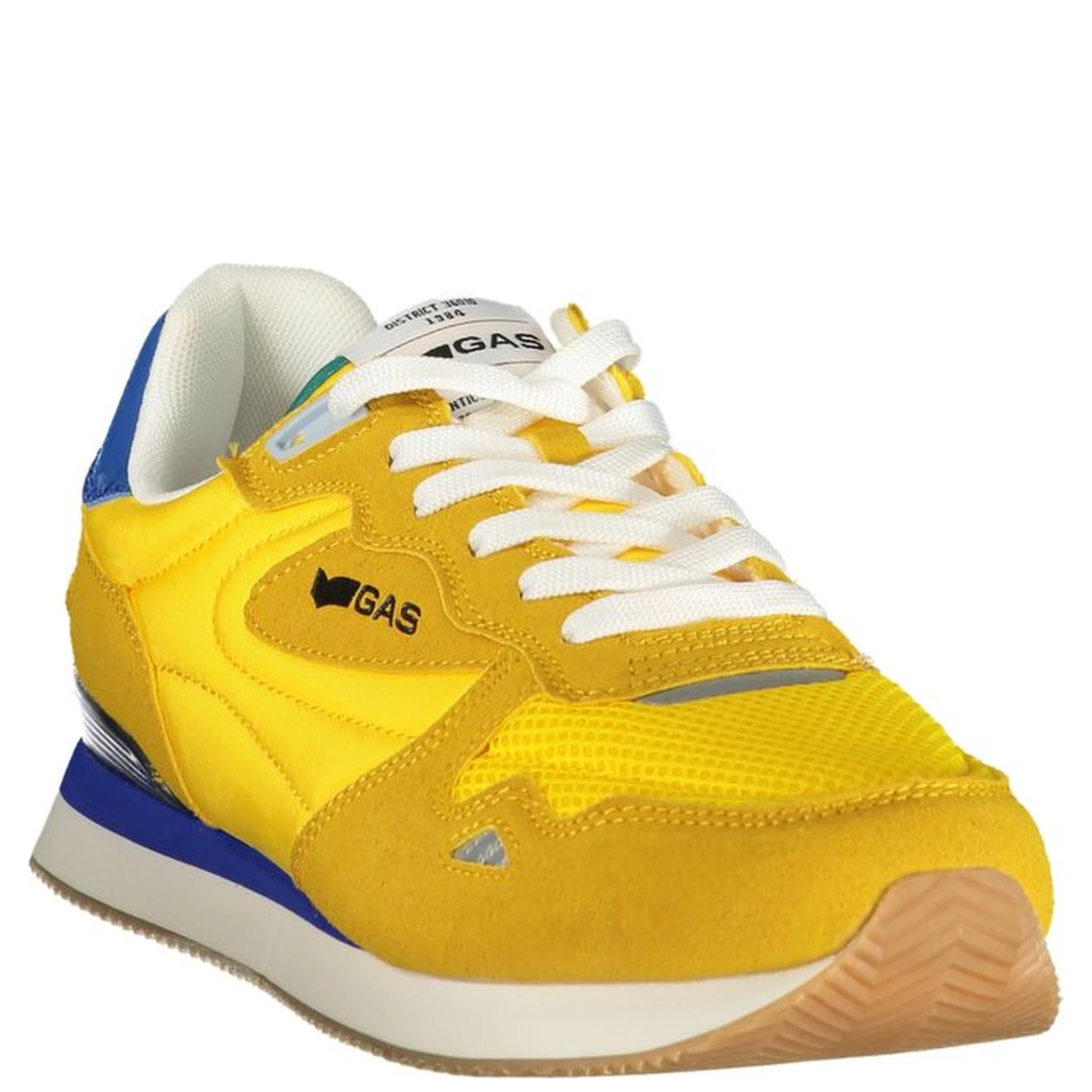 Yellow Polyurethane Men Sneaker