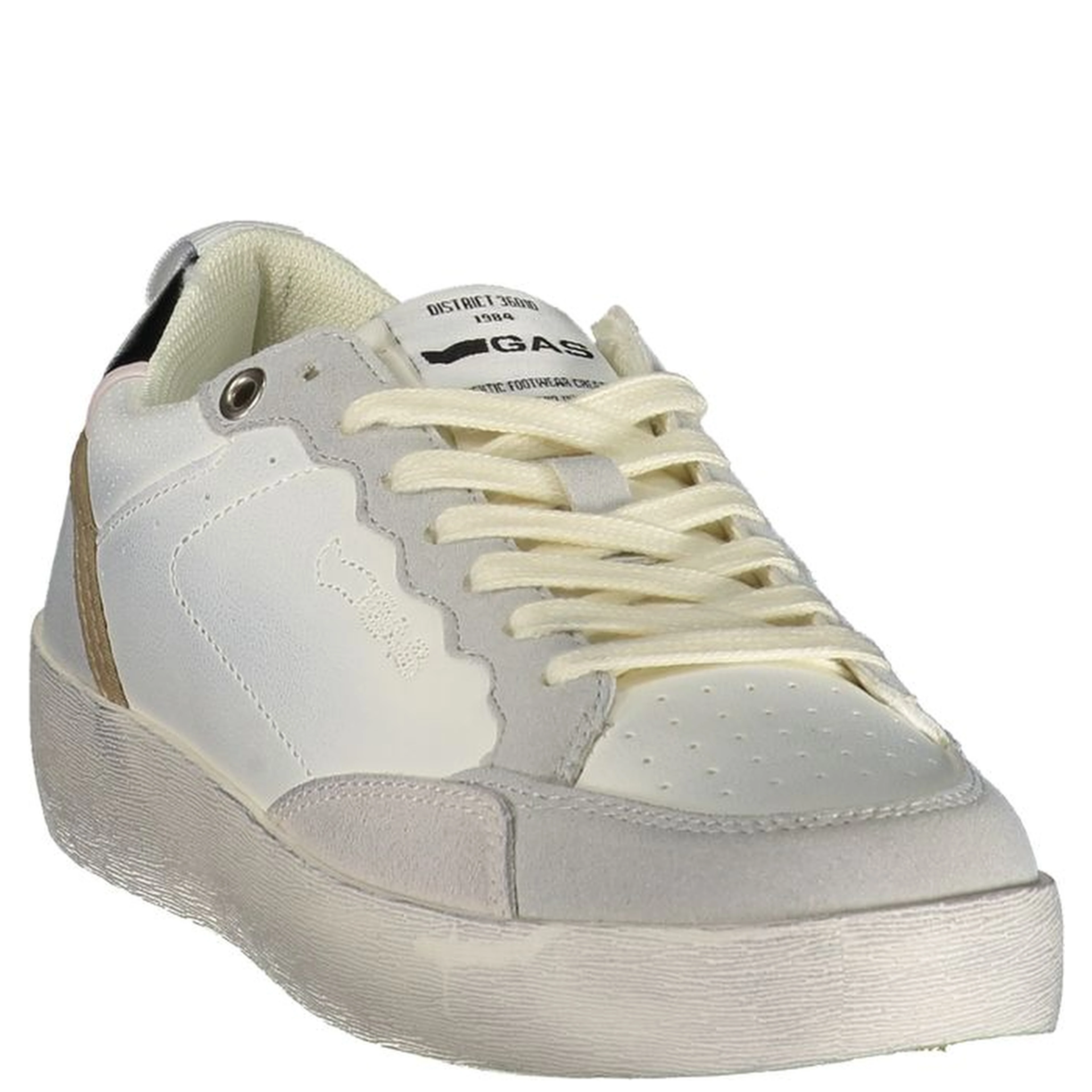 Gray Polyester Athletic Sneakers