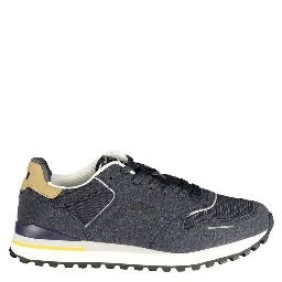 Blu Polyester Men Sneaker