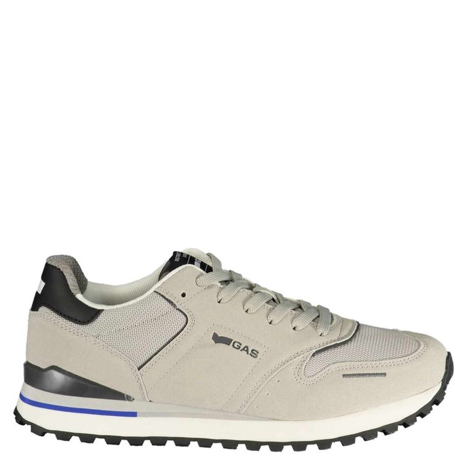 Gray Polyester Athletic Sneakers